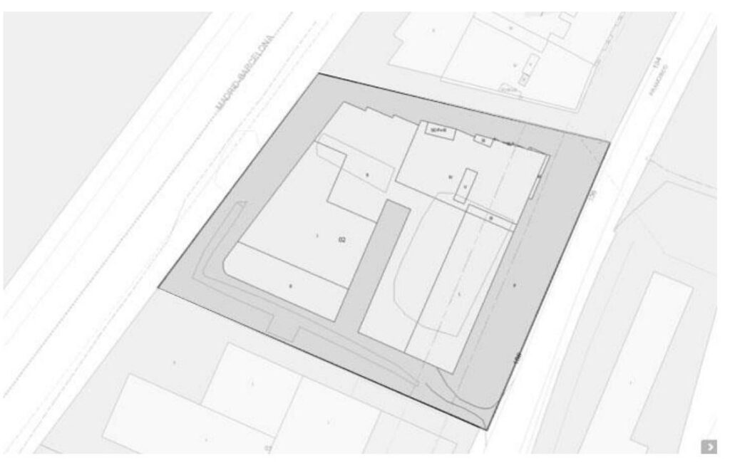 Plano del conjunto del edificio de lofts