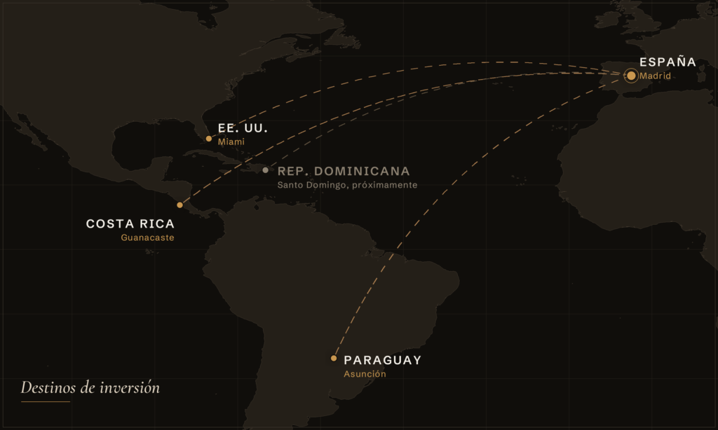 Destinos de inversión: Costa Rica, Paraguay, Miami y República Dominicana