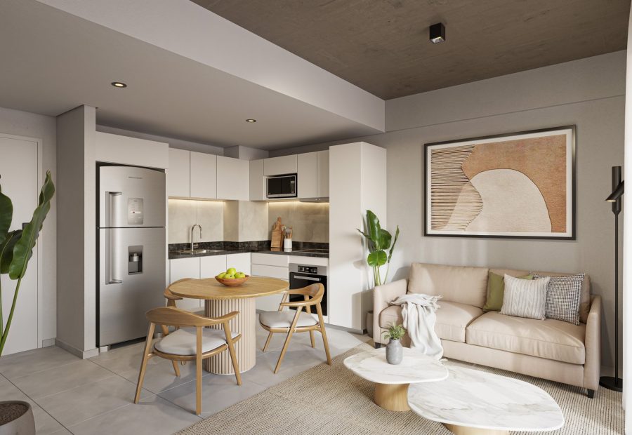 Salón, vivienda de 1 dormitorio