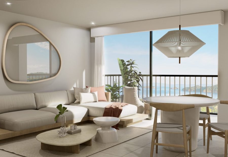 Estar de la residencia, Playas del Coco