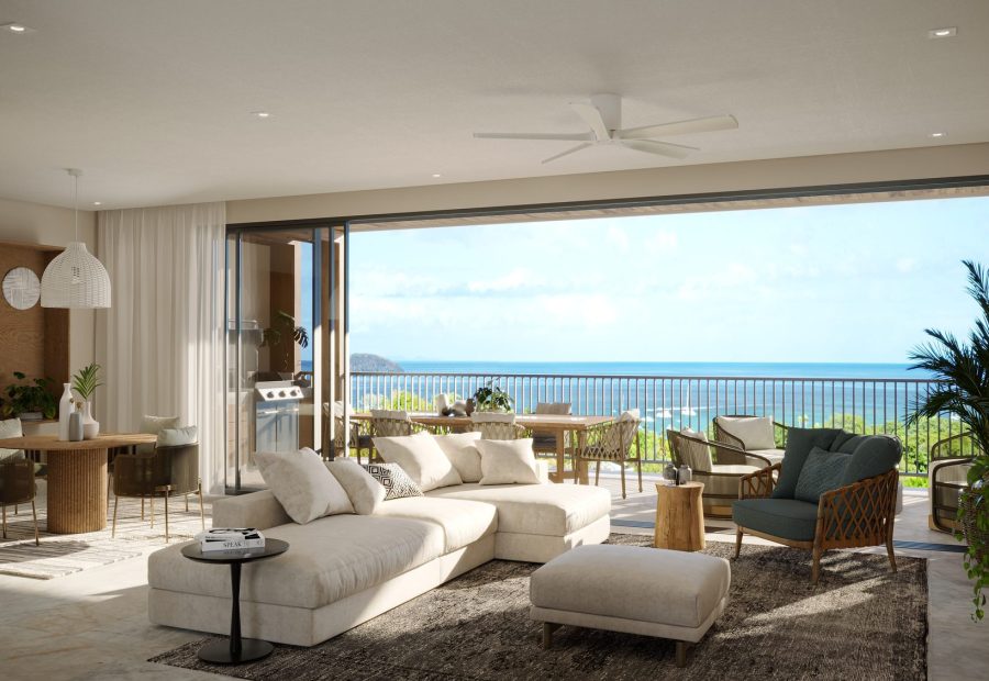 Salón con vistas al mar, Playas del Coco