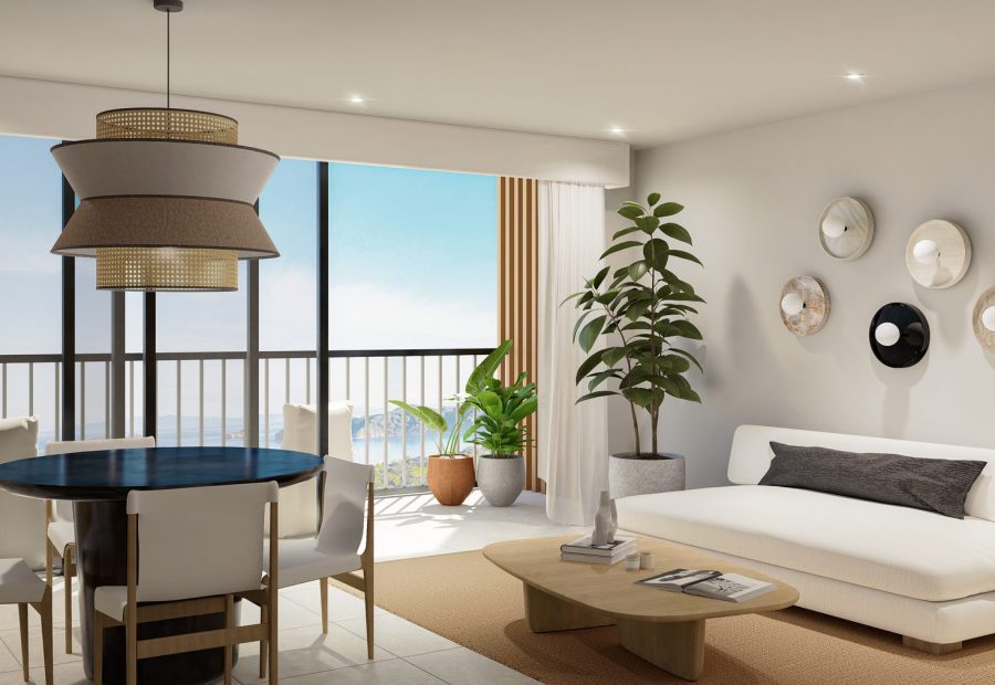 Salón de la tipología de un dormitorio